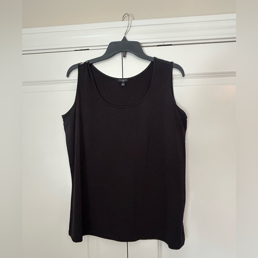 Talbots Black Scoop Neck Tank Top